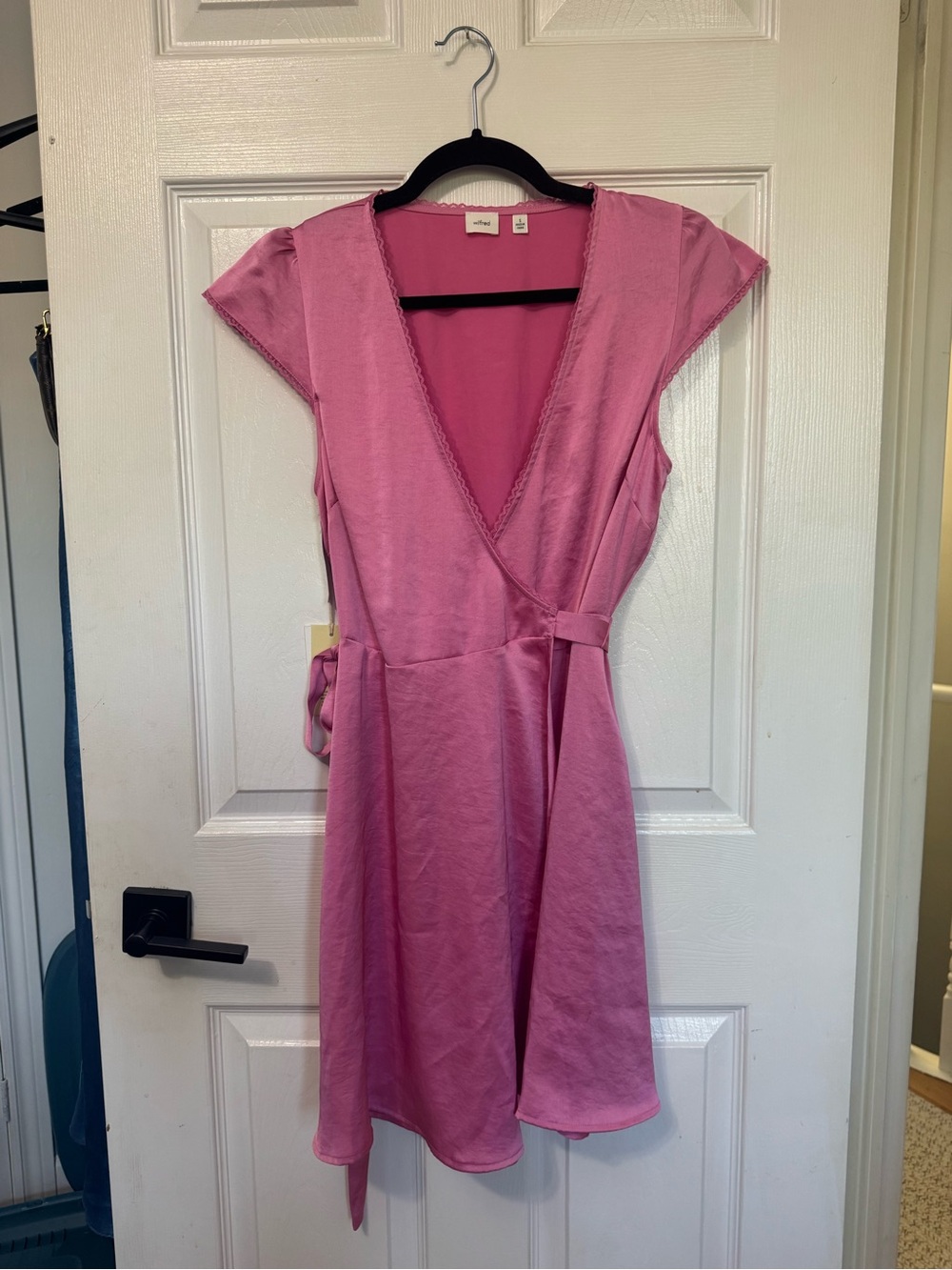 NWT Aritzia Wilfred Mademoiselle Dress Bubble Pink Small - Picture 2 of 6